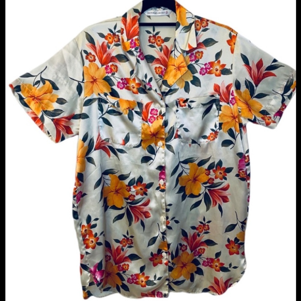 Victoria’s Secret Night Shirt Floral Size Small